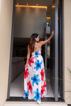 Vestido sedinha estampado - comprar online