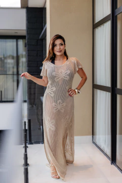 Saida de praia em crochê - loja online