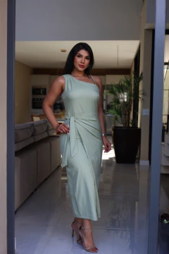 Vestido transpassado alfaiataria na internet