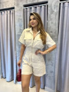 Macaquinho zíper linho cores