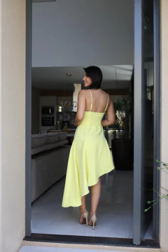 Vestido lastex nas costas assimetrico - comprar online