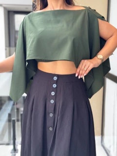 Saia longa botões - comprar online