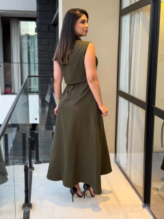 Vestido botões transpassado - comprar online