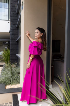 Conjunto saia transpassado e blusa - Yamada Fashion