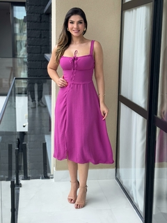 Vestido crepe com bojo - loja online