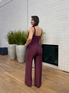 Macacão longo alças cores - Yamada Fashion