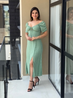 Imagem do Vestido listras com forro