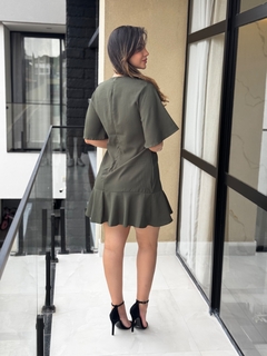 Vestido manga morcego laço - Yamada Fashion