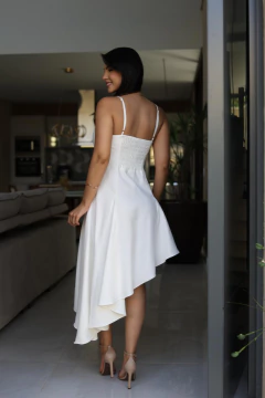 Vestido lastex nas costas assimetrico - Yamada Fashion