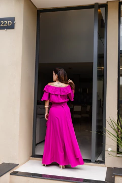 Imagem do Conjunto saia transpassado e blusa