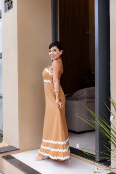 Imagem do Vestido midi camel