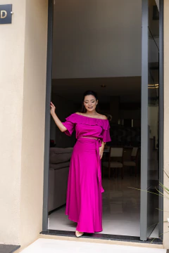 Conjunto saia transpassado e blusa - comprar online