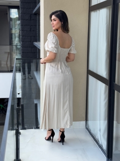 Vestido listras com forro na internet