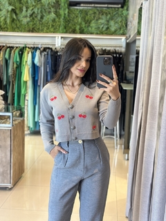 Blusa casaco cherry - loja online