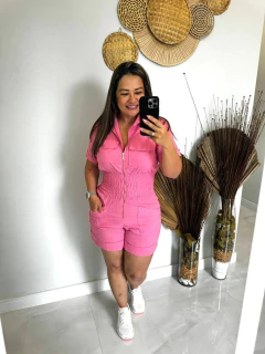 Macaquinho zíper linho cores na internet