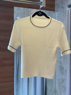 Blusa nervurada cores na internet