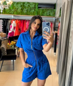 Macaquinho zíper linho cores - comprar online