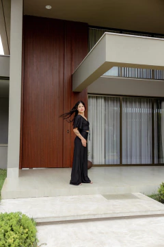 Conjunto calça pantalona e blusa franzina - Yamada Fashion