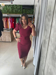 Vestido tubinho com elastano - comprar online