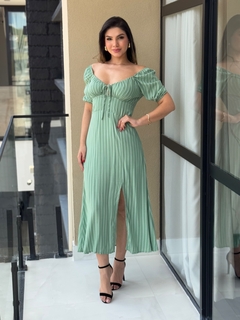 Vestido listras com forro - comprar online
