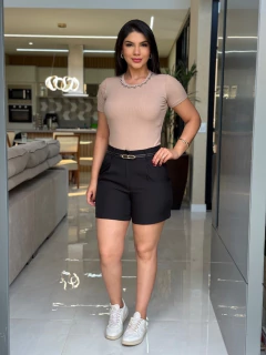 Imagem do Short alfaiataria com cinto