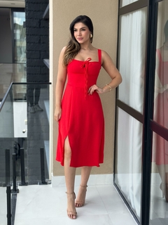 Vestido crepe com bojo - loja online