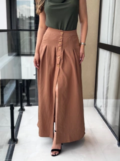 Saia longa botões - Yamada Fashion