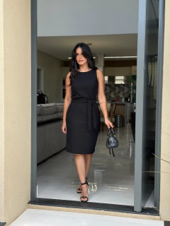 Vestido tubinho gola u - loja online