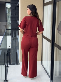 Conjunto ponto roma com calça na internet