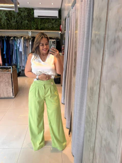 Calça detalhe botões - Yamada Fashion