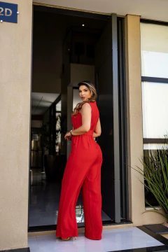 Macacão zíper cinto fivela - loja online