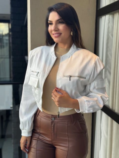 Jaqueta acetinada punho na internet