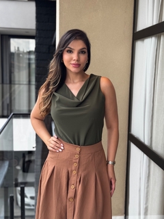 Blusa sedinha gola boba