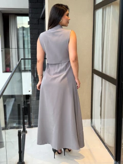 Vestido botões transpassado - comprar online