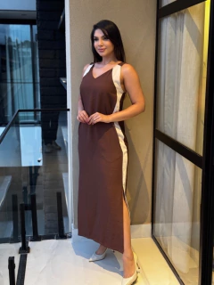 Vestido com duas cores - Yamada Fashion