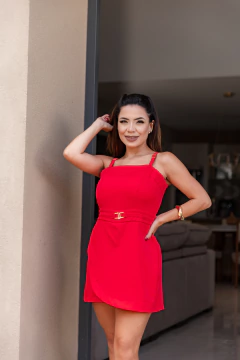 Macaquinho short saia alfaiataria - comprar online