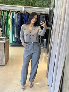Blusa casaco cherry