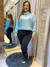 Blusa tricô gola