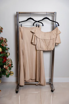 Conjunto saia transpassado e blusa - comprar online