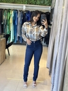 Camisa cropped viscose