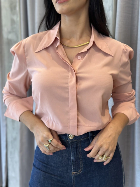 Camisa sedinha rosé