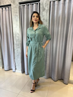 Chemise botões laço