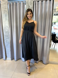 Vestido fluido crepe acetinado na internet