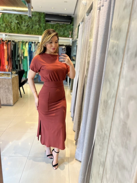 Conjunto saia moletinho