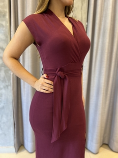 Vestido moletinho amarração - comprar online
