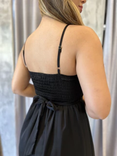 Vestido fluido crepe acetinado - loja online