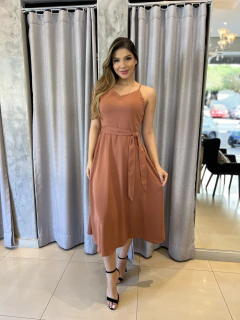 Imagem do Vestido fluido crepe acetinado