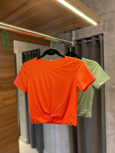 Blusa nó malha canelada