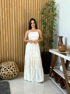 Imagem do Vestido bordado em flores