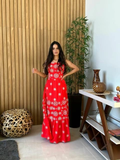 Imagem do Vestido bordado em flores